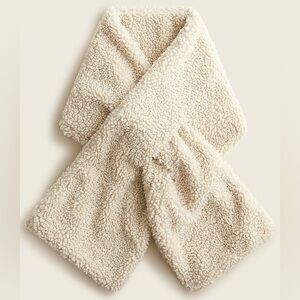 J CREW Sherpa pull-through scarf in natural